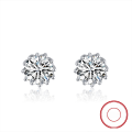 wholesale S925 sterling silver gold-plated ultra-sparkling zirconia drop earrings, manufacturer wholesale-0-124