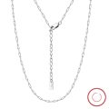 wholesale S925 Sterling Silver Paper Clip 18*42MM Cross Necklace Simple Chain Collarbone Chain Pendant-0-12