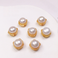 wholesale S925 silver gold-plated accessories with natural pearl pendant, earrings, bracelet, necklace, and DIY semi-finished jewelry-0-9