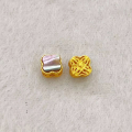wholesale Gold-plated S925 Silver Natural White Shell Clover Spacer Beads Semi-finished DIY Jewelry Bracelet Necklace Accessories-0-7