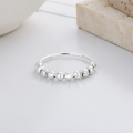 wholesale S925 Sterling Silver Irregular Movable Lucky Bead Ring New Release Stress-Relief Creative Versatile Accessory-0-1