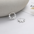 wholesale S925 Sterling Silver European and American Cross-Border Exaggerated Rotating Spiral Pattern Design Niche Versatile Earrings Ear Clips-0-1