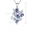 wholesale S925 silver jewelry with a design aesthetic, topaz pendant,,-0-4