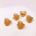 wholesale Metal S925 gold-plated large ruyi peony accessory for bracelets and necklaces, DIY semi-finished product-0-2