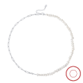 wholesale S925 Sterling Silver Necklace with Natural Freshwater Pearl Pendant Collarbone Chain, Cross-Border Wholesale-0-6