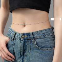 wholesale S925 Sterling Silver Nalan European and American Close-Fitting Waist Chain Minimalist Elegant High-End Sensual Body Chain Y00644-S925 silver waist chain flash European chain