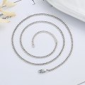 wholesale S925 Sterling Silver Plain Chain Minimalist Basic Silver Chain with Patterned Side for DIY Matching Pendant Chain-0-2