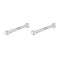 wholesale 999 Sterling Silver Ear Care Studs, Mini Double-ended Ear Cartilage Studs, Simple and Stylish Women's Live Streaming Fashion Best-seller-0-12
