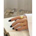 wholesale S925 Sterling Silver 502 Korean Version Ins Retro Distressed Irregular Textured Ring for Women-0-3