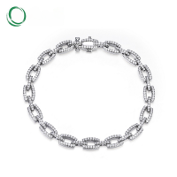 wholesale S925 sterling silver new trendy punk fashion cool bracelet for wholesale-Thick Silver Platinum>925 Silver