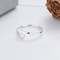 wholesale S925 sterling silver geometric open ring, creative, minimalist, stylish, and elegant women's fashion ring-0-3