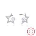 wholesale S925 sterling silver gold-plated ultra-sparkling zirconia drop earrings, manufacturer wholesale-0-77