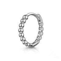 wholesale S925 Sterling Silver Cartilage Piercing Zircon Ear Cuff, An Ins Punk Style Ear Bone Clip-Single platinum #4>925 silver