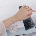 wholesale Sterling Silver S925 Maker's Beaded Starry Sky Bell Ins Style Bracelet Simple Niche High-End Design Gift for Best Friend-0-3