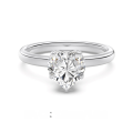 wholesale S925 Sterling Silver Cross-Border Women's Simple Heart-Shaped Solitaire Zircon Ring 03 Carat - 4 Carat Love Main Stone-0-9