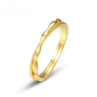 wholesale 925 Silver Japanese Minimalist Cross Ring Fashionable and Elegant Geometric Line Ring Ins Style Hand Jewelry Manufacturer Wholesale-10K gold + swimming paint>Adjustable opening