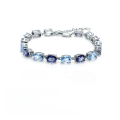 wholesale S925 Sterling Silver Natural Gemstone Topaz Bracelet for Women,-0-5
