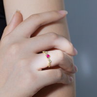 wholesale 925 Sterling Silver Korean-style Women's Ring, Niche Design, High-end Sense, Autumn and Winter New Product Accessories, Ins-style Zircon Diamond Ring Wholesale-Ring size 7