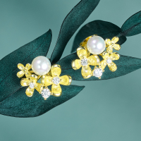 wholesale 925 Sterling Silver Original Design Laurel Pearl Earrings, Minimalist Earrings for Women, Luxurious High-End Earrings Wholesale-Laurel Pearl Earrings>925 Silver