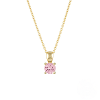 wholesale S925 Sterling Silver Ins Style Simple Daily Matching Pendant Necklace For Women,-Gold-June 925 silver