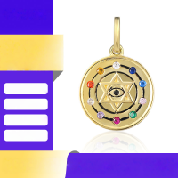 wholesale 925 Sterling Silver Custom Hexagram Necklace Women's Jewelry Small Batch Evil Eye Set Cross-Border Necklace ODM-Sterling Silver Pendant 925 Silver