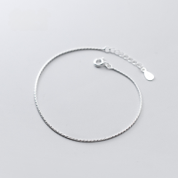 wholesale S925 silver women's bracelet Korean-style minimalist snake chain fashionable and elegant sweet accessory S4375-S925 Silver Bracelet>925 Silver