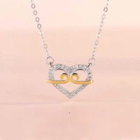 wholesale S925 Sterling Silver Diamond-Inlaid Tight Hoop Curse Necklace, Fashionable, Minimalist, Unique Niche Design for Women, Ins Hip-Hop Trend-Tightening Curse Necklace 925 Silver