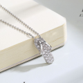 wholesale 925 Silver European and American Flip-Flop Pendant Necklace for Women, Minimalist and Exquisite Small Design, High-End Sensibility, Flip-Flop Sandal Collarbone Chain-0-6