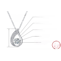 wholesale S925 Sterling Silver Cloud-Pull Jewelry Jumping Heart Micro-Inlaid Pendant, Factory Direct Wholesale-0-1