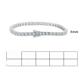 wholesale Stainless steel minimalist and luxurious square geometric clasp bracelet with diamond accents, European and American fashion, versatile and elegant women's accessory-0-53