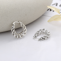 wholesale S925 Sterling Silver Creative Geometric Spiral Spring Design Ear Clasp New Ins Hip Hop Trendy Earrings-0-1
