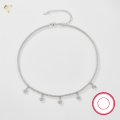 wholesale S925 Cross-border Hot-selling Women's Tennis Chain Star Butterfly LOVE Necklace Layered Halloween Matching Accessories-0-4