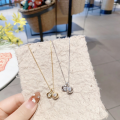wholesale S925 Sterling Silver Maker's Diamond-Encrusted Heart "As You Wish" Necklace for Women, Fashionable and Luxurious Sense of Sophistication Collarbone Chain-0-2