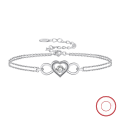 wholesale S925 Sterling Silver Cloud-Pull Jewelry 4A Zircon Inlaid Bracelet, Adjustable Hollow Heart, Direct from Manufacturer-0-4