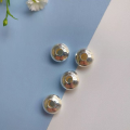 wholesale S925 silver flying saucer spacer bead DIY handmade beading bracelet necklace flat bead abacus bead accessories-0-8