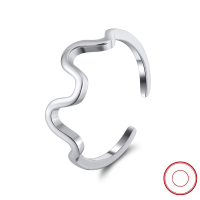 wholesale S925 Sterling Silver Cloud-Pull Jewelry Minimalist Adjustable Unisex Ring Factory Direct-14K gold, approx. weight: 1.2g Open ring