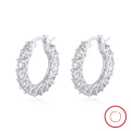 wholesale Metal material first: Cloud-pull jewelry new style full diamond high-end earrings 4A zircon retro design earrings, cross-border factory direct sales-0-1
