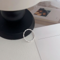 wholesale S925 Sterling Silver Wrapped Line Open Ring for Women, Korean Minimalist Niche Design, Cold Tone Index Finger Ring-0-6
