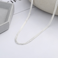 wholesale S925 Silver Multi-layer Snake Bone Chain Women'sIns Style Hot Girl Personality Temperament Versatile Niche Design-YL529M/approx. 6.7g 925 silver