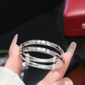 wholesale 9999 Silver Happy Baby Bracelet Solid Bangle for Children, Peace and Joy, Solid Silver Full Moon and First Birthday Gift-0-12