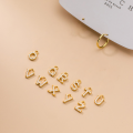 wholesale S925 Silver 26 Letters Diamond-Inlaid Ear Studs Korean Style Simple and Elegant Single Pendant for Women D9558-0-0