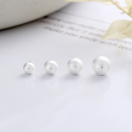 wholesale S925 Sterling Silver Korean-style Minimalist Elegant Artistic Brushed Finish Versatile Fairy Commute Lady Earrings-0-1