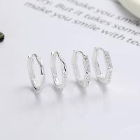 wholesale S925 sterling silver minimalist irregular geometric stud earrings, Korean-style delicate and versatile women's ear accessories-304FR//Type A approximately 1.4g