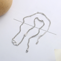wholesale S925 Sterling Silver Korean Style Street Fashion Trendy Letter CD Pendant Layered Unisex Necklace-0-1