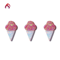 wholesale Metal material, synthetic opal OPAL ice cream/ice cream ear stud pendant inlaid with synthetic opal cultivated opal-0-2