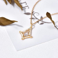 wholesale Silver-gold plated new court-style pure silver white crystal opal pendant, factory supply wholesale lightweight luxury jewelry-Crystal Opal Pendant