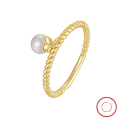 wholesale S925 Sterling Silver Yunchuan Jewelry Cultured Freshwater Pearl Ring, Simple and Versatile Women's Ring-0-0