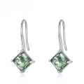 wholesale S925 Sterling Silver Inlaid with Moss Agate Amazon Cross-Border Fashion Minimalist Stud Earrings for Women, Elegant and Unique Wholesale Earrings-0-0