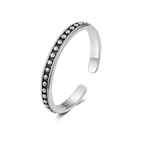 wholesale S925 Sterling Silver Moon Flower Zircon Opal Adjustable Ring For Women-White Gold#1 Opening adjustable