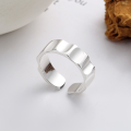 wholesale S925 Sterling Silver Wide Wave Texture Irregular Open Ring Fashion Commuter Versatile Stylish Index Finger Ring-0-0